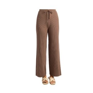 Ribbed Wide Leg Knit Pants